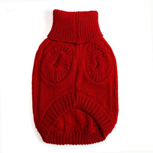 Red Knit Pet Coat - Albertwithus.com